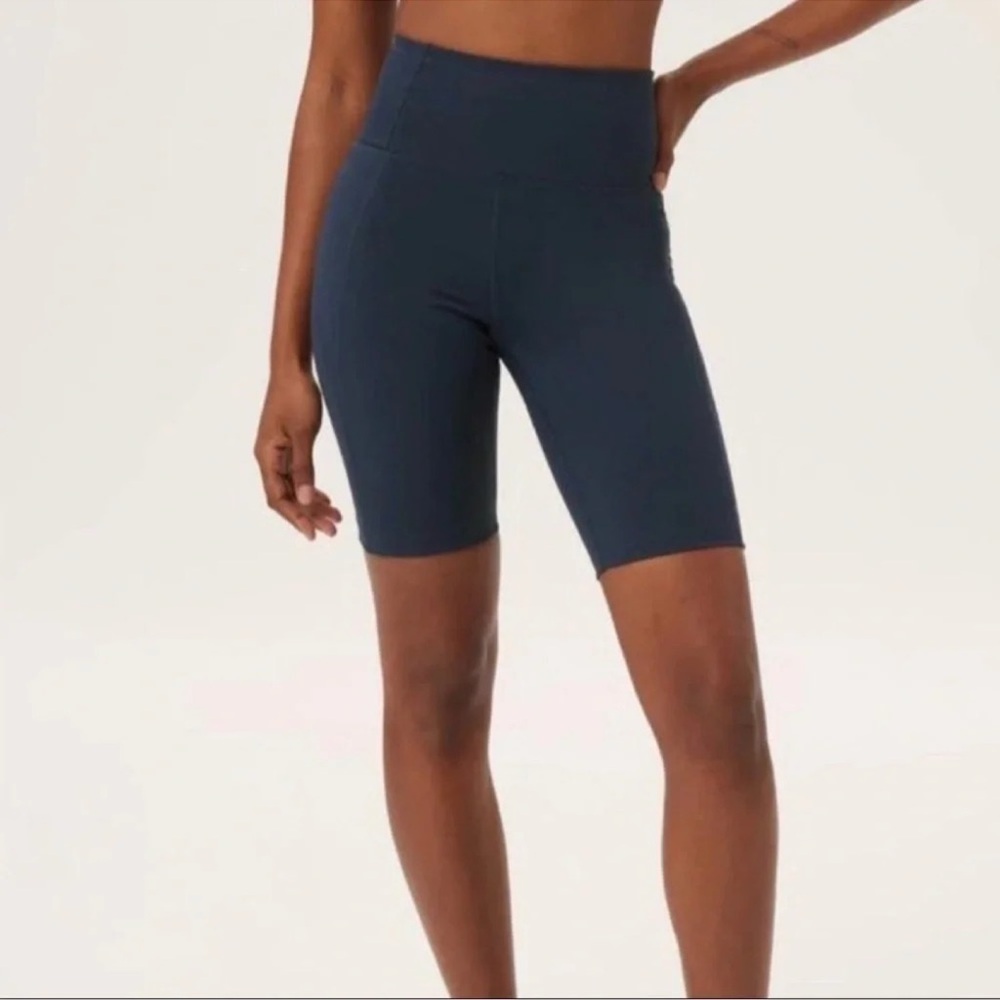Girlfriend Collective High-Rise Biker Short Blue Women’s Size Small